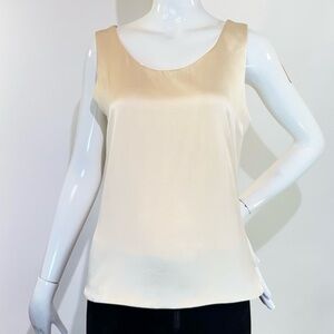 ASIATICA Elegant Champagne Vintage Silk Sleeveless Top Size: See Measurements